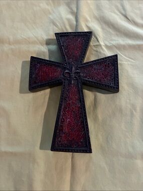 Hobby Lobby Red Mosaic Cross Wall Accent
